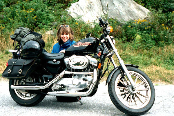 Me and my motorcycle on Appalachian Gap